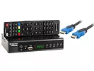 Tuner DVB-T2 HEVC H.265 Cabletech + Kabel HDMI 2.0 Langberg 1m
