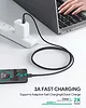 AUKEY CB-CC03 OEM nylonowy kabel Quick Charge USB C - USB C | 0.3m | 5Gbps | 60W PD | 20V