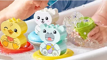 LEGO DUPLO 10965 Zabawa w kąpieli: pływający pociąg ze zwierzątkami
