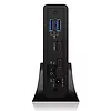 IcyBox Zasilacz IB-382H-C31 2,5/3,5 HDD z wbudowanym HUB 1xUSB-C, 2xUSB -A,  12V2A