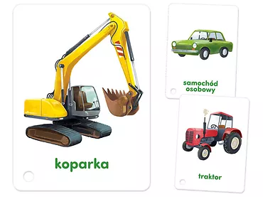 CzuCzu Karty obrazkowe na sznurku Pojazdy 2+ 2152