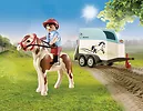 Playmobil Zestaw figurek Country 70511 Samochód z przyczepą dla kucyka