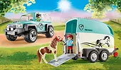 Playmobil Zestaw figurek Country 70511 Samochód z przyczepą dla kucyka