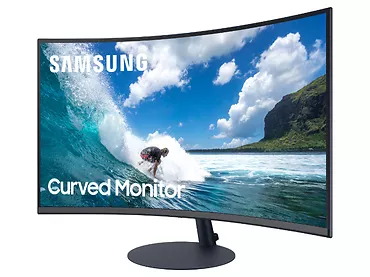 Samsung Monitor 27 cali LC27T550FDRXEN VA 1920x1080 FHD 16:9 4 ms (GTG) +głośniki zakrzywiony