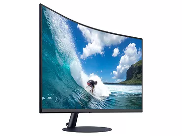 Samsung Monitor 27 cali LC27T550FDRXEN VA 1920x1080 FHD 16:9 4 ms (GTG) +głośniki zakrzywiony