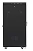 Lanberg Szafa instalacyjna rack stojąca 19 cali  27u 800x1000 czarna drzwi szklane LCD (flat pack)