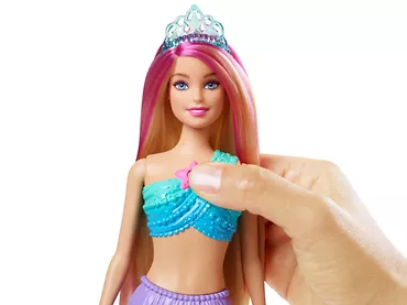 Mattel Lalka Barbie Malibu Syrenka Migoczące światełka
