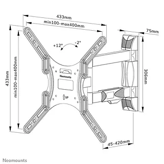 Neomounts by NewStar Uchwyt ścienny WL40-550BL14  32-55 cali