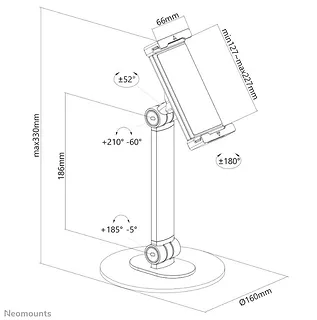 Neomounts by NewStar Uchwyt do tabletu DS15-540BL1