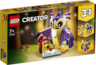 LEGO Klocki Creator 31125 Fantastyczne leśne stworzenia