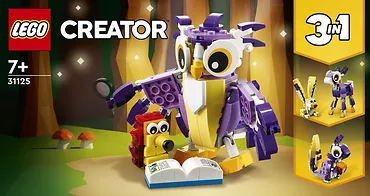 LEGO Klocki Creator 31125 Fantastyczne leśne stworzenia