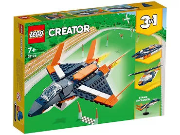 LEGO Klocki Creator 31126 Odrzutowiec naddźwiękowy 3 w 1