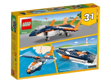 LEGO Klocki Creator 31126 Odrzutowiec naddźwiękowy 3 w 1