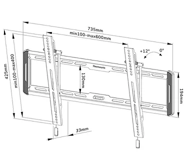 Neomounts by NewStar Uchwyt ścienny WL35-550BL16  40-75 cali