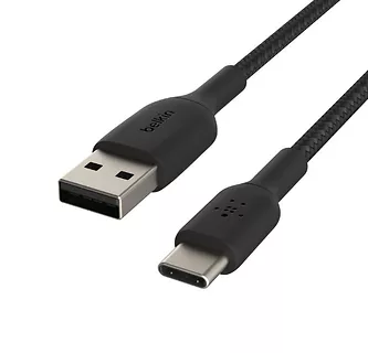 Belkin Kabel Braided USB-C USB-A 3m  czarny