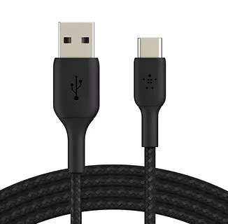 Belkin Kabel Braided USB-C USB-A 3m  czarny