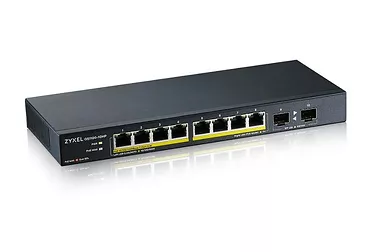 Zyxel Przełącznik GS1100-10HP-EU0102F 120W PoE 8xGigabit 2xFiber Uplilk Switch