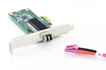 Digitus Karta sieciowa przewodowa PCI Express do SFP Gigabit 1000SX MM 1000LX/BX SM Low Profile