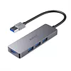 AUKEY CB-H36 aluminiowy HUB USB-A | Ultra Slim | 4w1 | 4xUSB 3.0 | 5Gbps