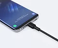 AUKEY CB-CA03 OEM nylonowy kabel Quick Charge USB C-USB A 3.1 | FCP | AFC | 0.3m | 5Gbps | 3A | 60W PD | 20V