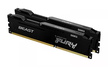 Kingston Pamięć DDR3 Fury Beast 16GB (2*8GB)/1866 CL10 czarna