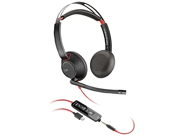 Słuchawki POLY Blackwire 5220 C5220 PC USB-A Jack 3.5mm BOX