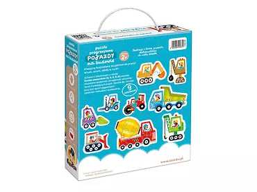 CzuCzu Puzzle progresywne Pojazdy na budowie 2+