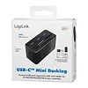 LogiLink Stacja dokująca USB3.2 8-portów, mini Czarna