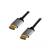 LogiLink Kabel HDMI 4K/60Hz, aluminium 1m Czarny
