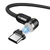 Maclean Magnetyczny kabel USB C 3w1 1m kątowy MCE474