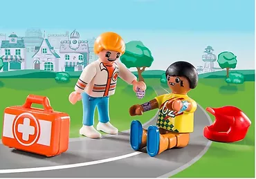 Playmobil Zestaw z figurką DUCK ON CALL 70918 Akcja ratunkowa Pomóż kierowcy rajdowemu