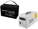 Akumulator żelowy bezobsługowy AGM UPS 12V 100Ah + Zasilacz awaryjny SINUS PRO 1000E 1000VA 12/230V