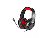 Słuchawki gamingowe REAL-EL GDX-7590 czarno-czerwone