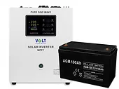 Akumulator żelowy bezobsługowy AGM UPS 12V 100Ah + Zasilacz awaryjny SINUS PRO 1500 S 12/230V