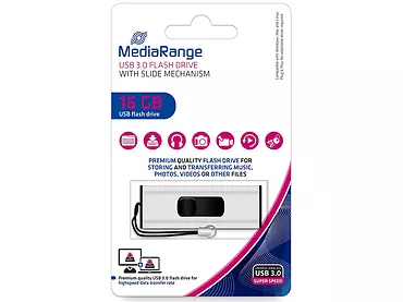 Pendrive MediaRange 16 GB USB 3.0 wysuwany