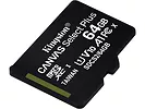 Kingston Karta pamięci microSD 64GB Canvas Select Plus 100MB/s Adapter