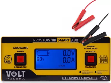 Prostownik AKUMULATOROWY SMART 6V/12V/24V 15A A80