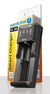 everActive Ładowarka akumulatorowa UC-100 do akumulatorów Li-ion oraz NI-MHZ funkcja powerbanku