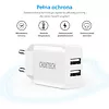 CHOETECH C0030 White Ładowarka sieciowa 2xUSB 2.2A 12W
