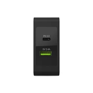 Green Cell Ładowarka sieciowa USB-C 45W PD + USB QC 3.0 (z kablem USB-C)