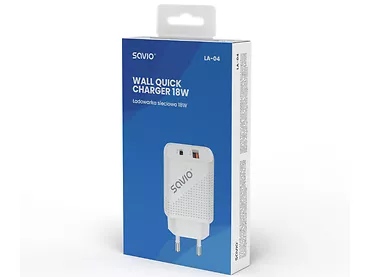 Ładowarka sieciowa Quick Charge, Power Delivery 3.0 SAVIO LA-04