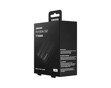 Samsung Dysk SSD T7 Shield 1TB USB 3.2, czarny