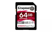 Kingston Karta pamięci SD 64GB Canvas React Plus 300/260 UHS-II U3