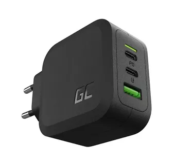 Green Cell Ładowarka sieciowa PowerGaN 65W PD 3.0 QC 3.0 2xUSB-C 1xUSB-A