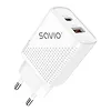 Ładowarka sieciowa + kabel Quick Charge, Power Delivery 3.0 18W SAVIO LA-05