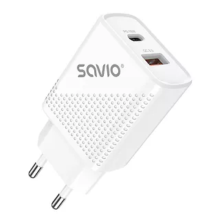 Ładowarka sieciowa + kabel Quick Charge, Power Delivery 3.0 18W SAVIO LA-05