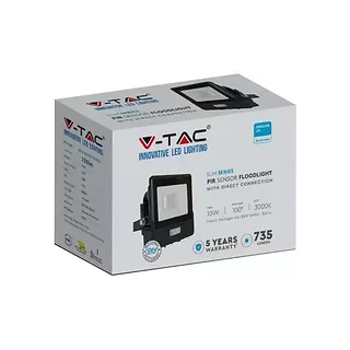 V-tac Projektor LED 10W 4000K 735lm Czarny