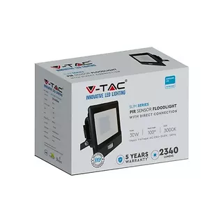 V-tac Projektor LED 3OW 6500K 2340lm Czarny