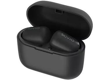Słuchawki bezprzewodowe Bluetooth SAVIO TWS-09 bateria 8h etui powerbank 24h