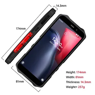 OUKITEL Smartfon WP12 Pro 4/64GB DS NFC Czerwony